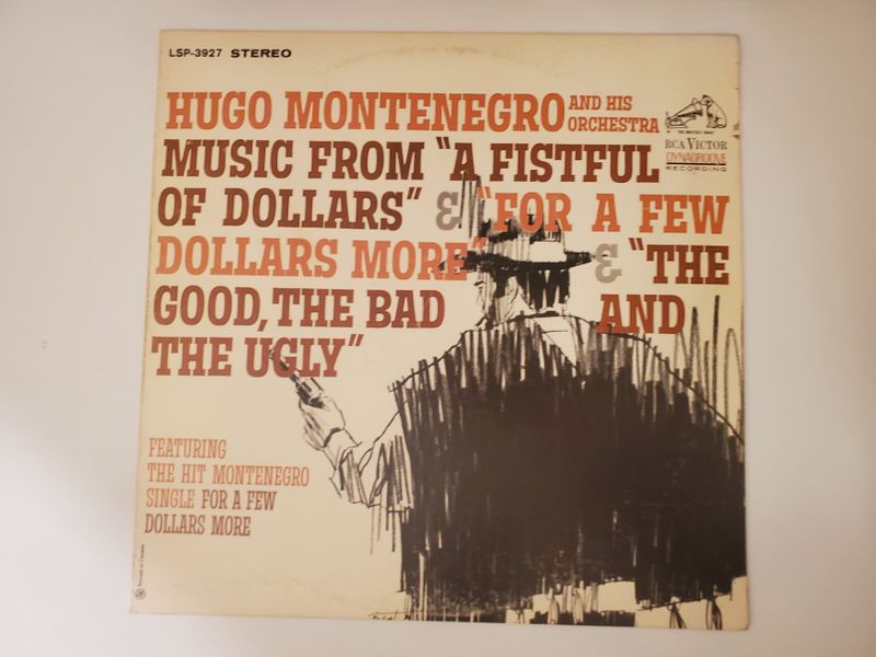 Hugo Montenegro and His Orchestra Music from 'A Fistful of Dollars', 'For a Few Dollars More', 'The Good, The Bad and The Ugly' vinyl record